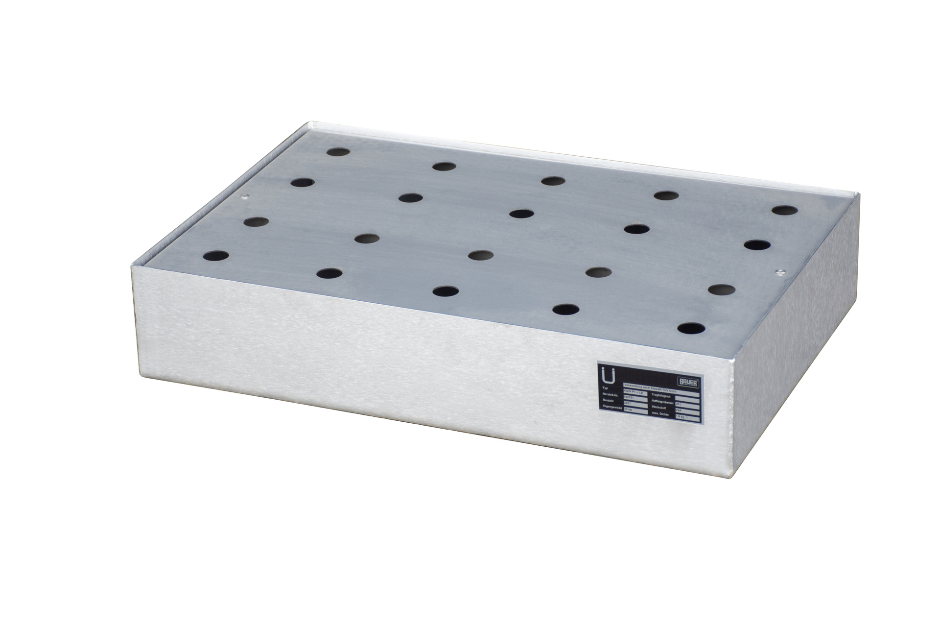 Bac de rétention pour palettes type KGW-P/M